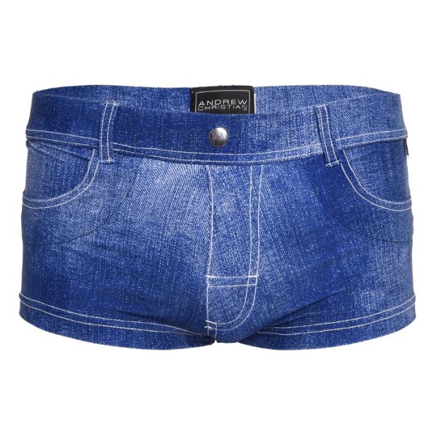 画像8: Andrew Christian【アンドリュークリスチャン】メンズ水着 海パン ブランド ショート丈 スイムショーツ Denim Trunk (8)