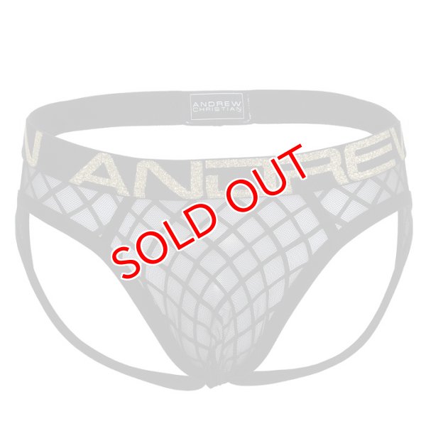 画像5: 【アンドリュークリスチャン】Lattice Lace Sheer Frame Almost Nakedジョックストラップケツ割れ ケツ割れ (5)