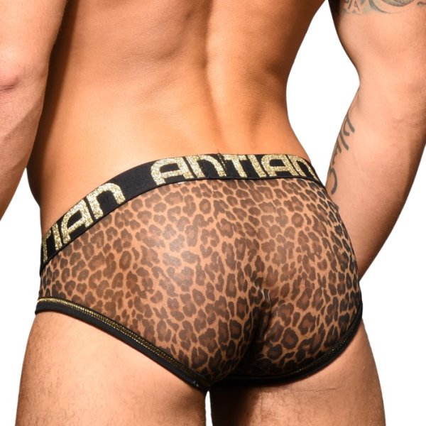 画像3: Andrew Christian【アンドリュークリスチャン】 Sheer Leopard Almost Naked メッシュ ブリーフ (3)
