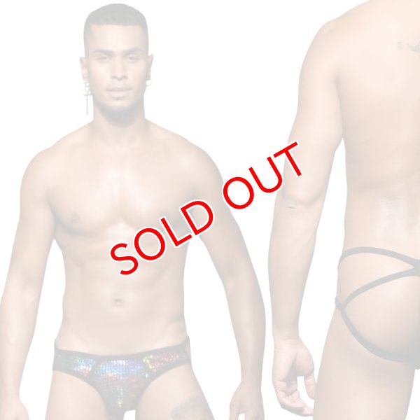 画像2: Andrew Christian【アンドリュークリスチャン】 Disco Camo Strap Jock Almost Naked ジョックストラップ (2)