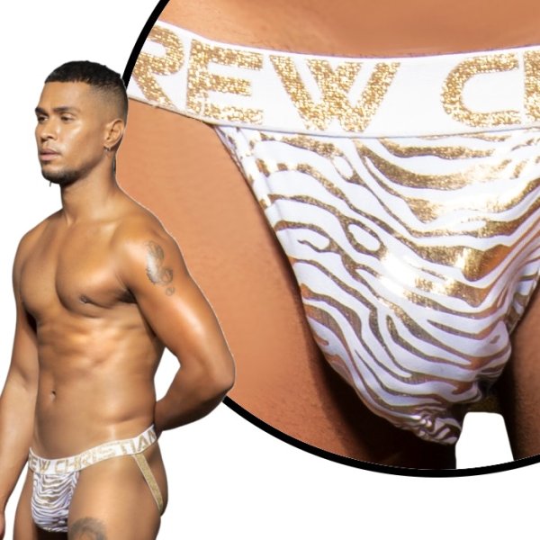 画像5: Andrew Christian【アンドリュークリスチャン】 Golden Tiger Almost Naked ジョックストラップ (5)