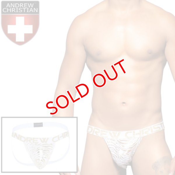 画像1: Andrew Christian【アンドリュークリスチャン】 Golden Tiger Almost Naked ジョックストラップ (1)