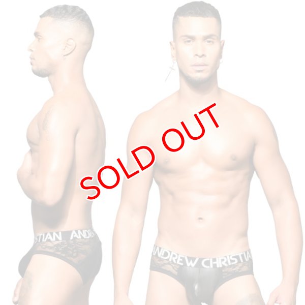 画像2: Andrew Christian【アンドリュークリスチャン】 Naughty Lace Almost Naked レース メッシュ ブリーフ (2)