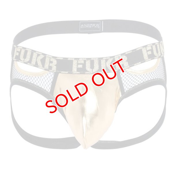 画像6: Andrew Christian【アンドリュークリスチャン】 FUKR Golden Net メッシュ ジョックストラップ(91904) (6)