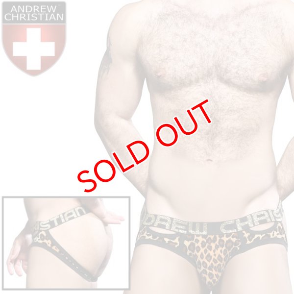 画像1: Andrew Christian【アンドリュークリスチャン】 Plush Leopard Comfort ジョックストラップ w/ Almost Naked (1)