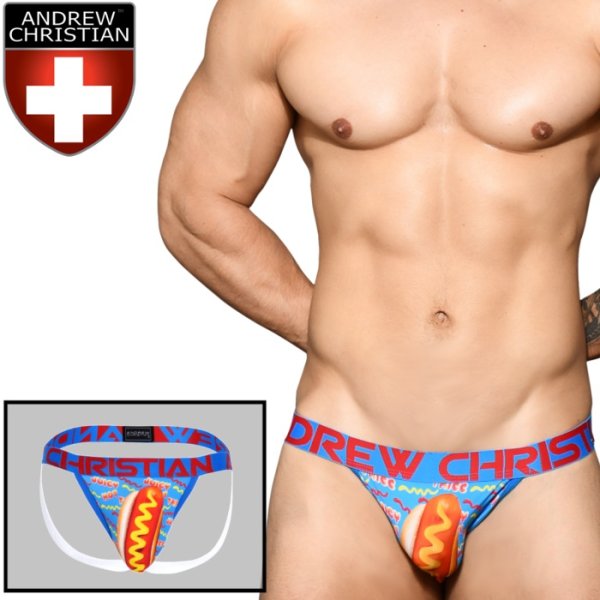 画像1: Andrew Christian【アンドリュークリスチャン】 Hot Dog Almost Nakedジョックストラップ (1)