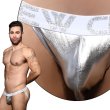 画像5: Andrew Christian【アンドリュークリスチャン】  Metallic Silver Jock Almost Nakedジョックストラップ (5)