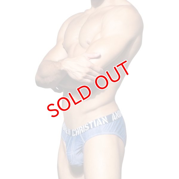 画像4: Andrew Christian【アンドリュークリスチャン】 WESTERN ブリーフ デニム柄 Demin 男性下着 ローライズ メンズビキニ メンズインナー (4)