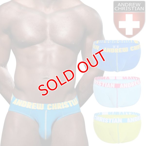 画像1: Andrew Christian【アンドリュークリスチャン】 ブリーフ メンズブリーフ メンズローライズブリーフ ブリーフパンツ メンズ下着 メンズビキニ アンクリ HAPPYブリーフ ALMOST NAKED (1)
