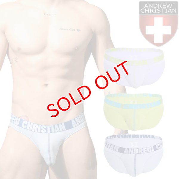 画像1: Andrew Christian【アンドリュークリスチャン】ブリーフ メンズビキニ アンクリ ALMOST NAKED Happyブリーフ (1)