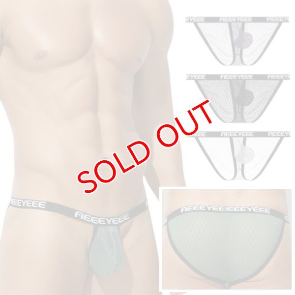 画像1: メンズビキニ メンズ スポーツブリーフ ビキニパンツ メッシュ生地 スケパン 立体ポーチ セクシー 彼氏プレゼント 男性下着 (1)