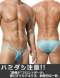 画像2: AeeeYeee メンズ ビキニ 超極小 メッシュ生地 シースルー 極薄エロパン はみ出し注意 ストレッチ セクシー 男性下着 (2)