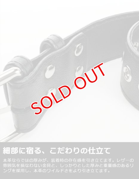 画像7: メンズ アームベルト 本革 レザー アームバンド 腕輪 パンク ロック コスプレ SMBD 拘束 アクセサリー ファッション ステージ衣装 ブラック 牛革 (7)