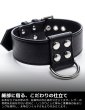 画像6: 本革 チョーカー メンズ レザー 首輪 拘束具 アクセサリー 牛革 パンク ロック コスプレ フェティッシュ SMBD ステージ衣装 (6)