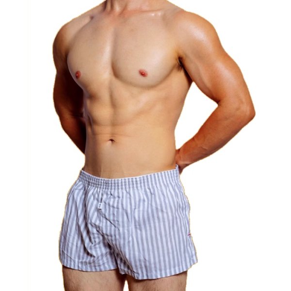 画像4: DM【ディーエム】  トランクス  メンズ ローライズ 柔らかい ルームウェア チェック柄 ストライプ柄 男性下着 (4)
