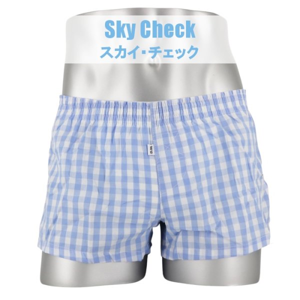 画像15: DM【ディーエム】  トランクス  メンズ ローライズ 柔らかい ルームウェア チェック柄 ストライプ柄 男性下着 (15)