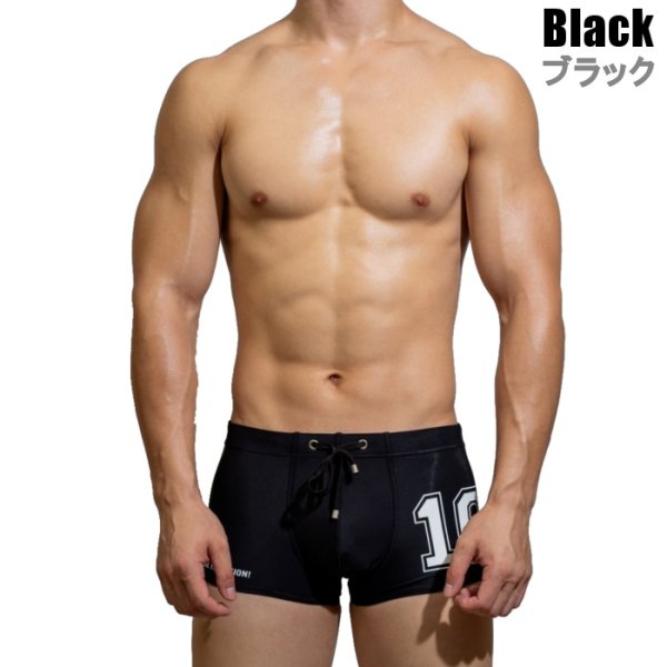 画像5: 【D.M.】男性水着 メンズスイムウェア 海パン トランクス ボクサータイプ水着 ナンバリング (5)