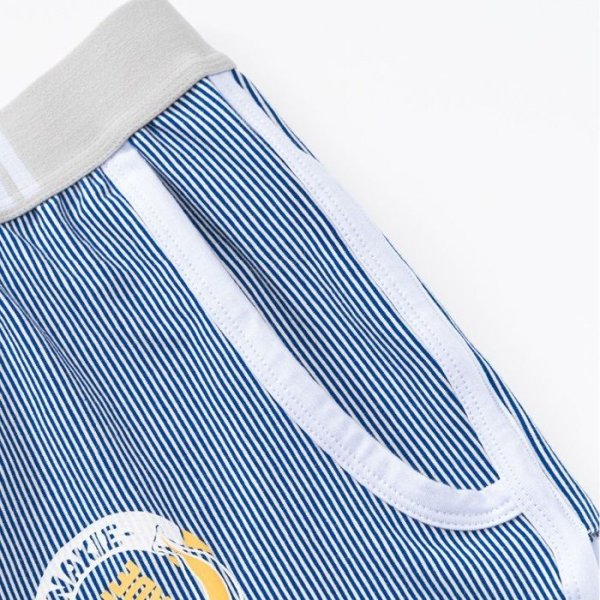 画像15: トランクス  ポケット付きストライプ柄 ボクサーパンツ ルームウェア 男性下着 (15)