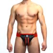 画像2: FS Man【エフエスマン】男性用本革ジョックストラップ ケツワレ ケツ割れ  Elastic Band Red (2)