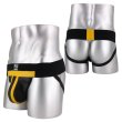 画像4: FS Man【エフエスマン】男性用本革ジョックストラップ ケツワレ ケツ割れ   Jockstrap Yellow (4)