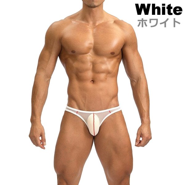 画像4: GTOPX メンズビキニ メッシュ生地 シースルー 男性用ビキニ エロパン 男性下着 (4)