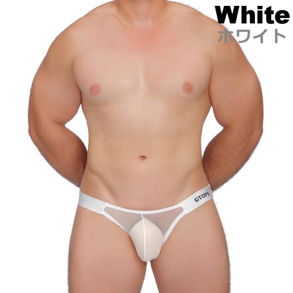 画像3: GTOPX メンズビキニ メッシュ生地 シースルー ウエストバンド男性用ビキニ エロパン 男性下着 (3)