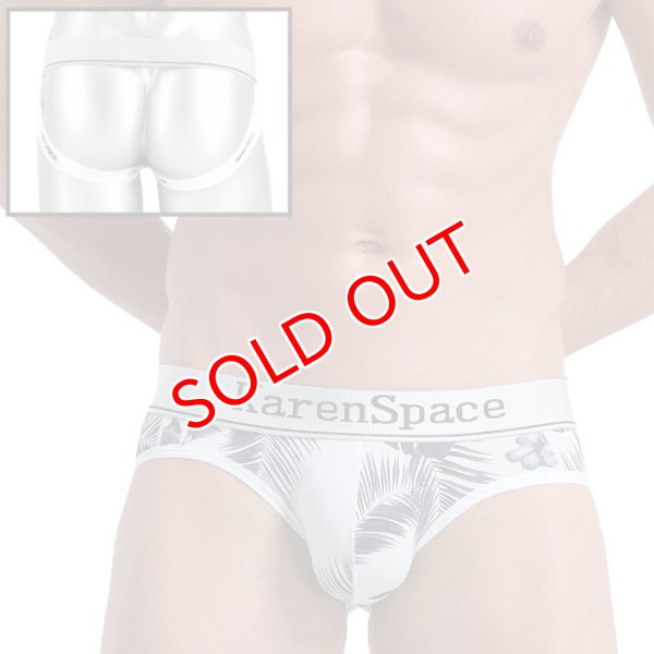 画像1: ジョックストラップ ケツ割れ ケツワレ トロピカル風 ローライズ ジョックストラップ 男性下着 (1)