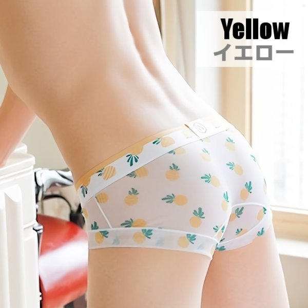 画像13: メンズ ブリーフ ローライズ メッシュ生地 花柄プリント 男性下着 (13)