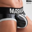 画像15: Maskulo【マスクロ】メンズ レザー風 フェイクレザー ラバー 男性下着 ARMORED ヒップパッド付き リフトアップブリーフ (15)