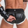 画像16: Maskulo【マスクロ】メンズ レザー風 フェイクレザー ラバー 男性下着 ARMORED ヒップパッド付き リフトアップブリーフ (16)