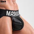 画像4: Maskulo【マスクロ】ジョックストラップ メンズ ジョック ケツ割れ ケツワレ レザー風 ラバー ARMORED ジョックストラップ (4)