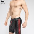 画像5: Maskulo【マスクロ】メンズ ショーツ ハーフパンツ トレーニン ジムウェア ジョギング レザー風 SKULLA SOCCER (5)