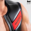 画像9: Maskulo【マスクロ】メンズ ノースリーブ ベスト レザー風 フェイクレザー ラバー ARMORED ZIPPERED VEST (9)