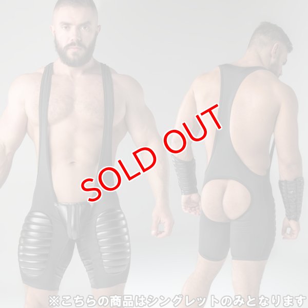 画像2: Maskulo【マスクロ】シングレット 太ももパッド Armored Oバック (2)