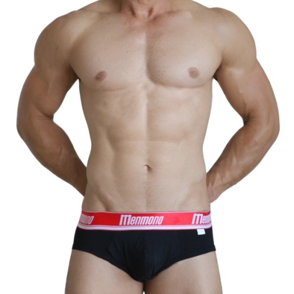 画像2: ブリーフパンツ メンズ ローライズブリーフ ビキニパンツ スポーティ 綿・コットン生地 Menmono 彼氏プレゼント 男性下着(me0159sj) (2)