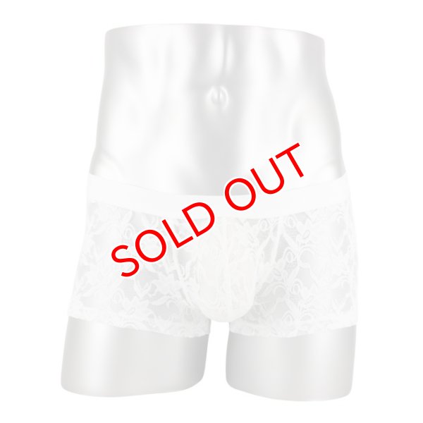 画像3: L'Homme Invisible【ロームアンヴィジーブル】 ボクサーパンツ メンズ ローライズボクサー パンツ メンズインナー メンズ下着 ボクサーバンツ ブランド White Lotus レース メッシュ ボクサー (3)