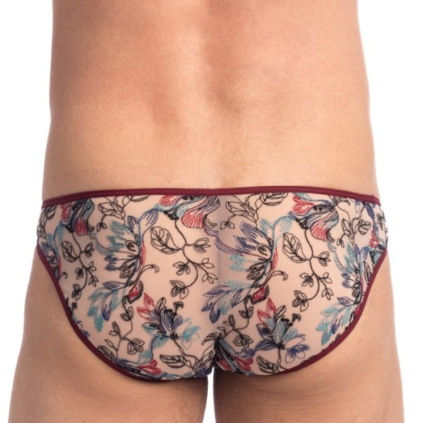 画像4: L'Homme Invisible【ロームアンヴィジーブル】 Fleurs de Peau レース メッシュ ビキニブリーフ (4)