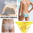 画像15: メンズビキニ メンズ ブーメランパンツ ハーフバック ビキニパンツ 立体ポーチ 極薄生地 彼氏プレゼント 男性下着 (15)