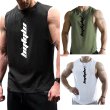 画像1: メンズタンクトップ ノースリーブ スポーツウェア ジムウェア カジュアルウェア ルームウェア ウエイトトレーニングウェア (1)