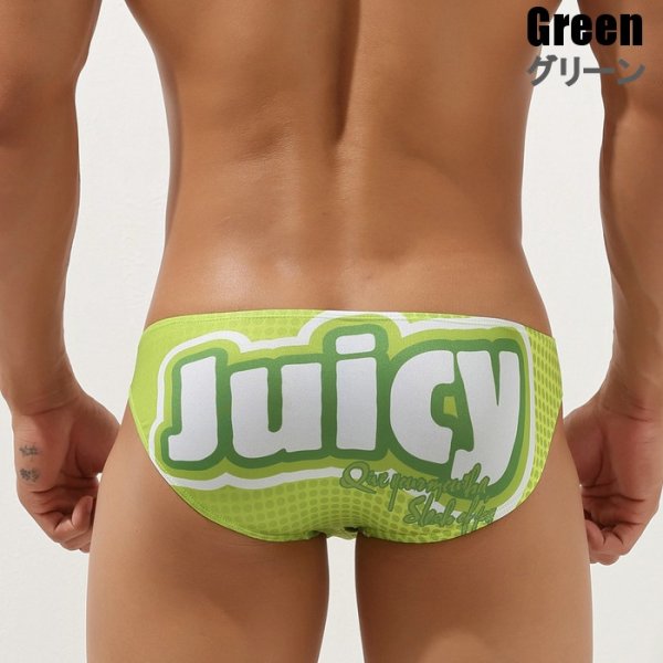 画像5: メンズビキニ ビキニブリーフ ローライズ プリント アメカジ 速乾 ビキニ男性下着セビン Seobean (5)