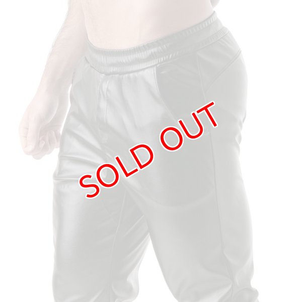 画像4: TOF Paris【TOFパリ】メンズ 合皮レザー風パンツ TOF Paris FETISH スウェットパンツBLACK (4)