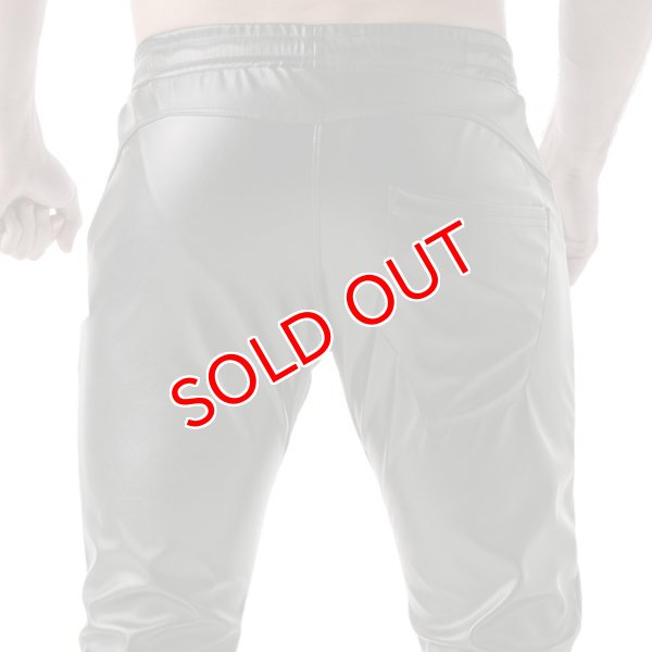 画像5: TOF Paris【TOFパリ】メンズ 合皮レザー風パンツ TOF Paris FETISH スウェットパンツBLACK (5)