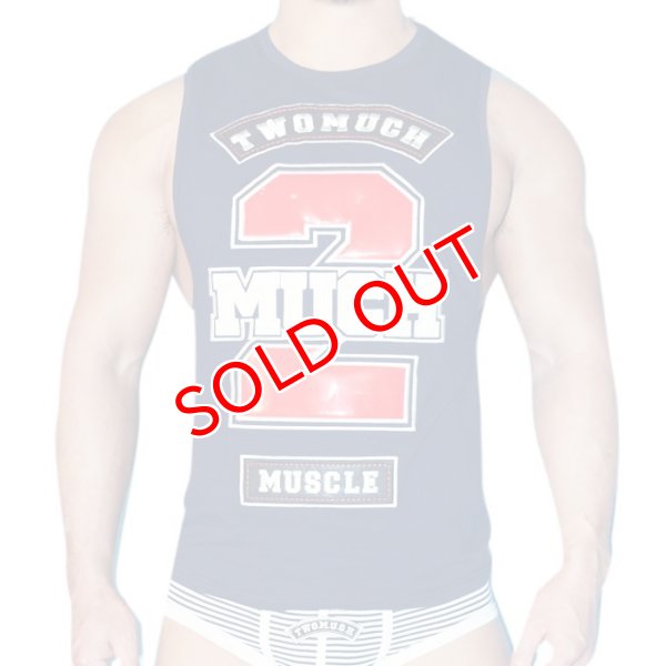 画像3: 【ツーマッチ】おしゃれな タンクトップ メンズ スポーツ ジムウェア FIRE TOP (3)