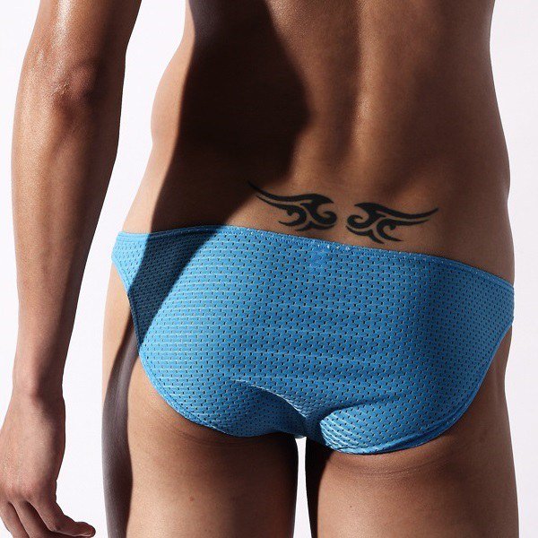 画像3: 【アジアンバム】メンズ ローライズメッシュビキニ (3)