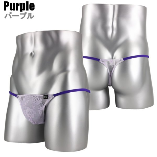 画像5: U.M. 男性下着 メンズTバック 極小レース シースルーTバック Under Moon/アンダームーン (5)