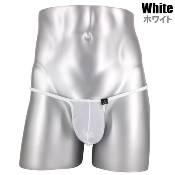 画像15: U.M.シースルー生地 ハーフバック Under Moon/アンダームーン ギャザー  メンズ極小ビキニ (15)