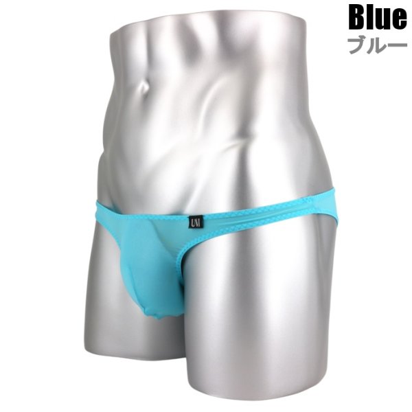 画像7: U.M. メッシュ シースルー生地 メンズビキニ Under Moon/アンダームーン ウルトラローライズ ギャザー 極小ビキニ (7)