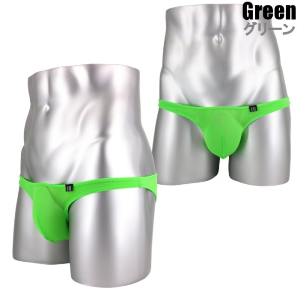 画像9: U.M. メッシュ シースルー生地 メンズビキニ Under Moon/アンダームーン ウルトラローライズ ギャザー 極小ビキニ (9)