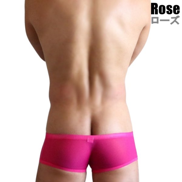 画像3: ボクサーパンツ 極小ボクサー 超ローライズ エロパン セクシー Under Moon/アンダームーン ウルトラローライズ シースルー メッシュ 3Dポーチ 男性下着 (3)