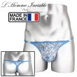 画像1: L'Homme Invisible【ロームアンヴィジーブル】男性用 レース メッシュ Ｔバック Gストリング Icy Tropics (1)